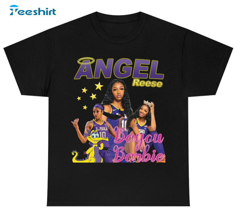 Angel Reese Trendy Shirt, Lsu Bayou Barbie Crewneck Unisex Hoodie