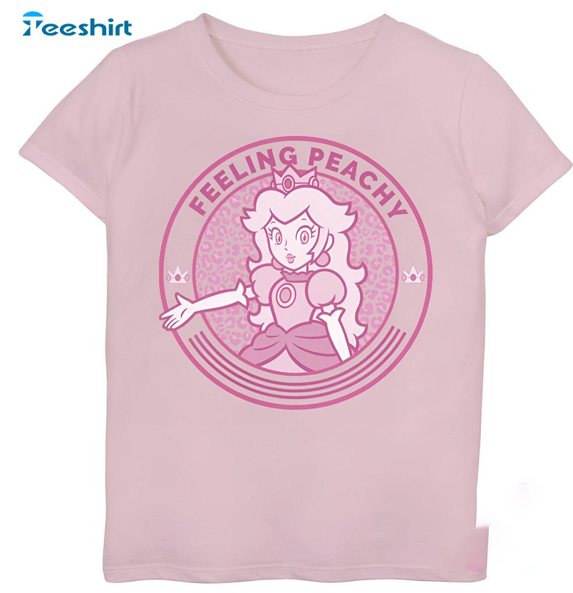 Super Mario Princess Peach Feeling Peachy Shirt, Feeling Peachy Unisex T-shirt Long Sleeve