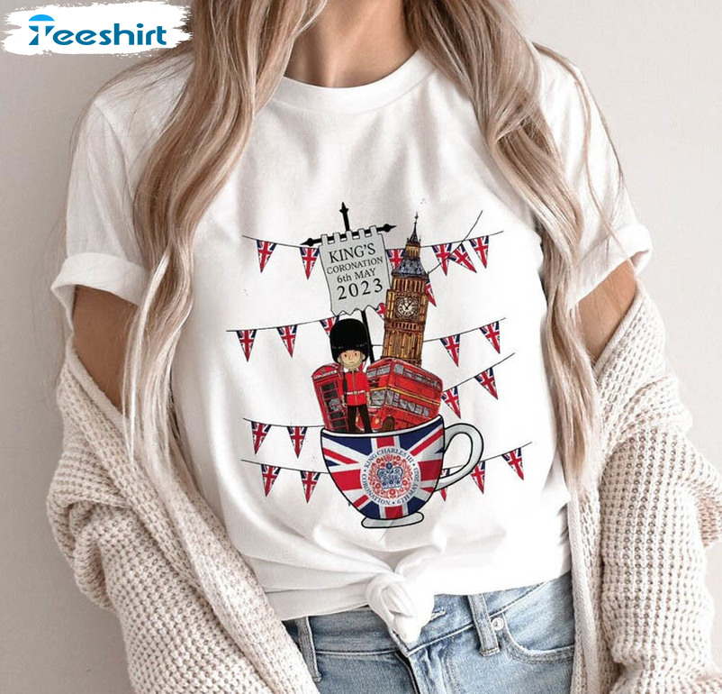 Cute King Charles Iii Shirt , King Coronation 6th May 2023 Celebration Sweatshirt Unisex Hoodie