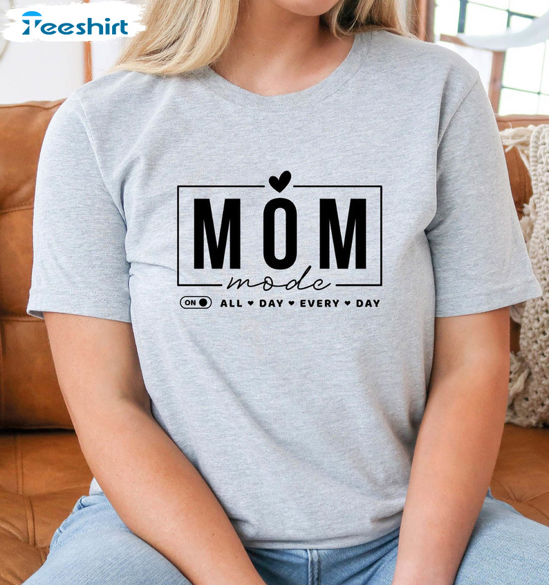 Hardworking Mom Shirt , All Day Every Day Tee Tops Unisex Hoodie