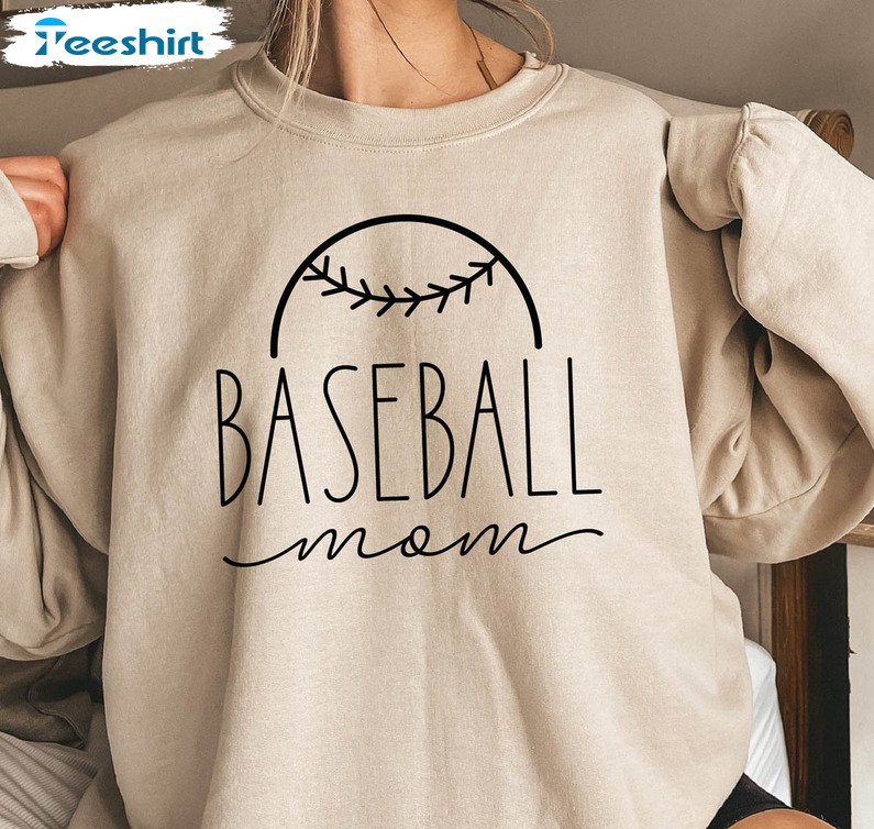 Baseball Mom Sweatshirt, Sports Mom Unisex T-shirt Sweater