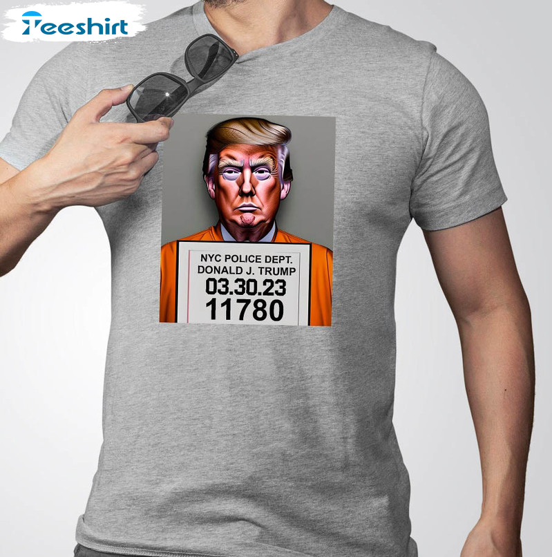 Donald Trump In Prison Jail Shirt, Indicted President Arrested Sweatshirt Crewneck