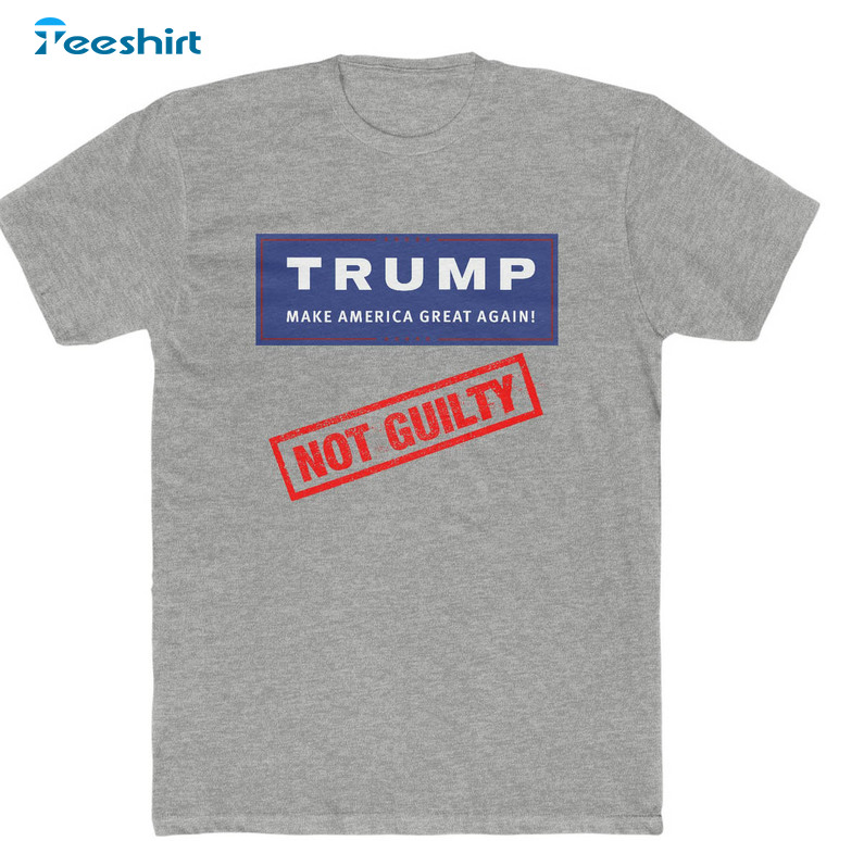 Donald Trump Not Guilty Shirt, Donald Trump 2024 Unisex Hoodie Crewneck