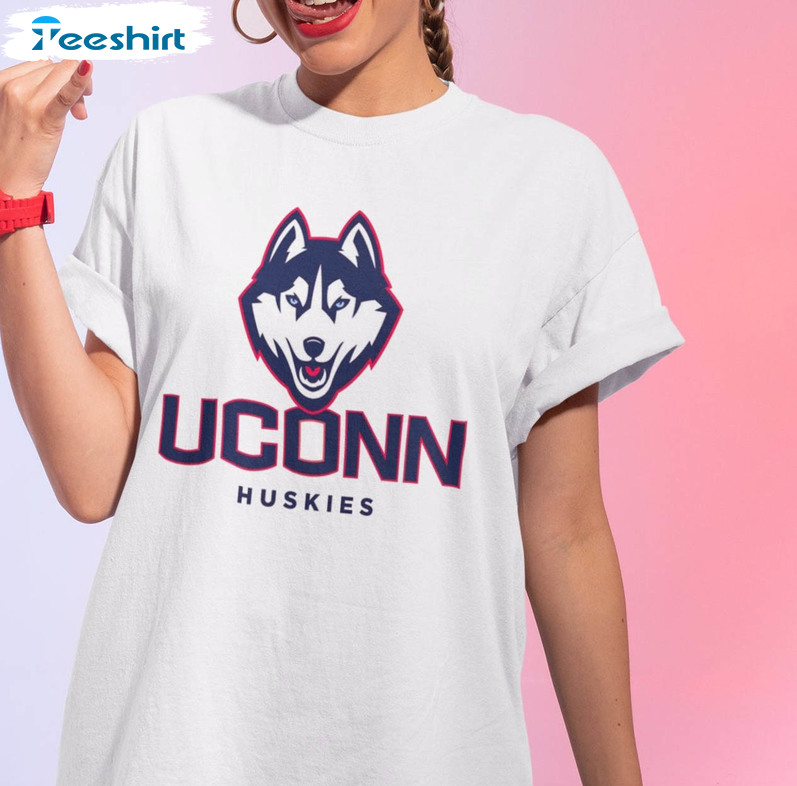 Uconn Huskies Trendy Shirt, Connecticut Basketball Sweatshirt Crewneck