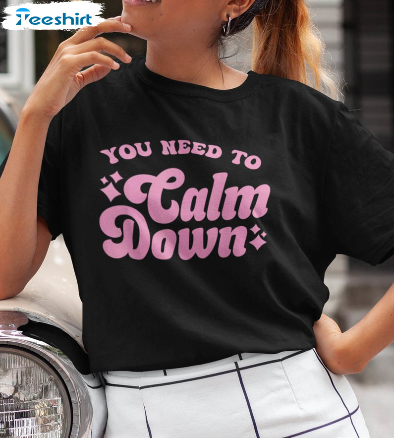 You Need To Calm Down Vinatge Shirt, Funny Long Sleeve Unisex Hoodie