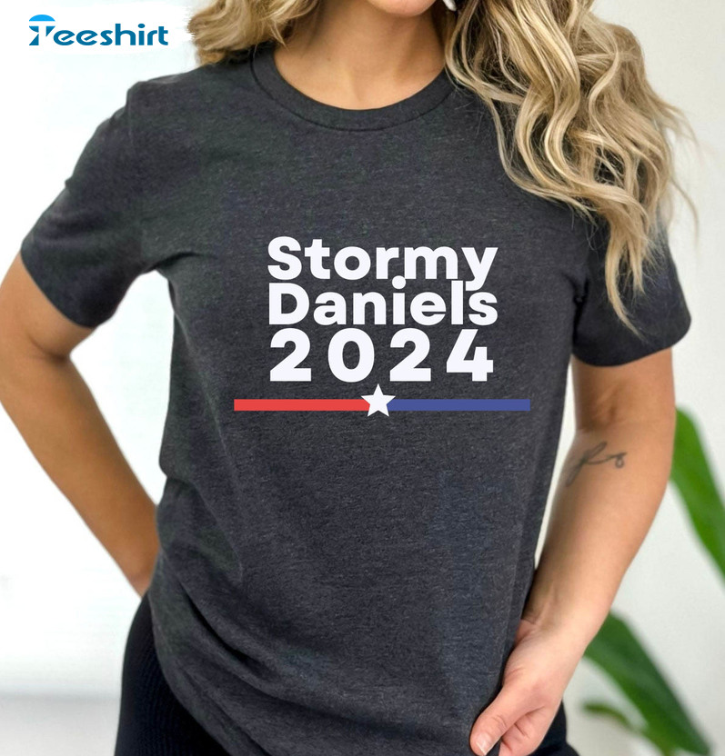 Stormy Daniels 2024 Trendy Shirt, Trump Indictment Hush Money Unisex Hoodie Crewneck