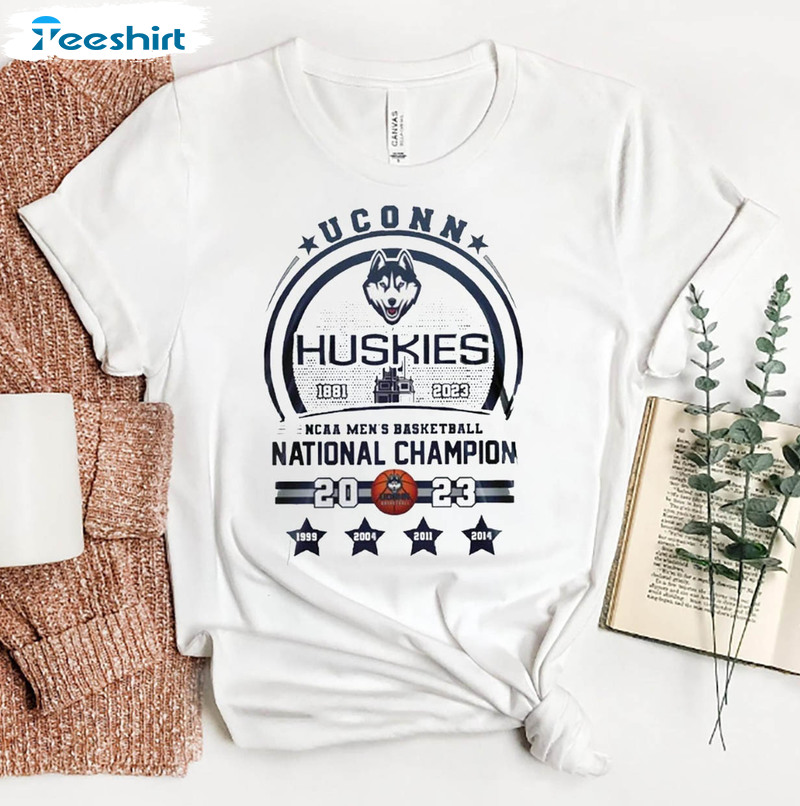 Uconn Huskies Shirt, Uconn Huskies Basketball Short Sleeve Sweatshirt