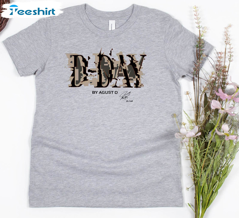 D Day Album Trendy Shirt, Agust D World Tour Unisex Hoodie Crewneck