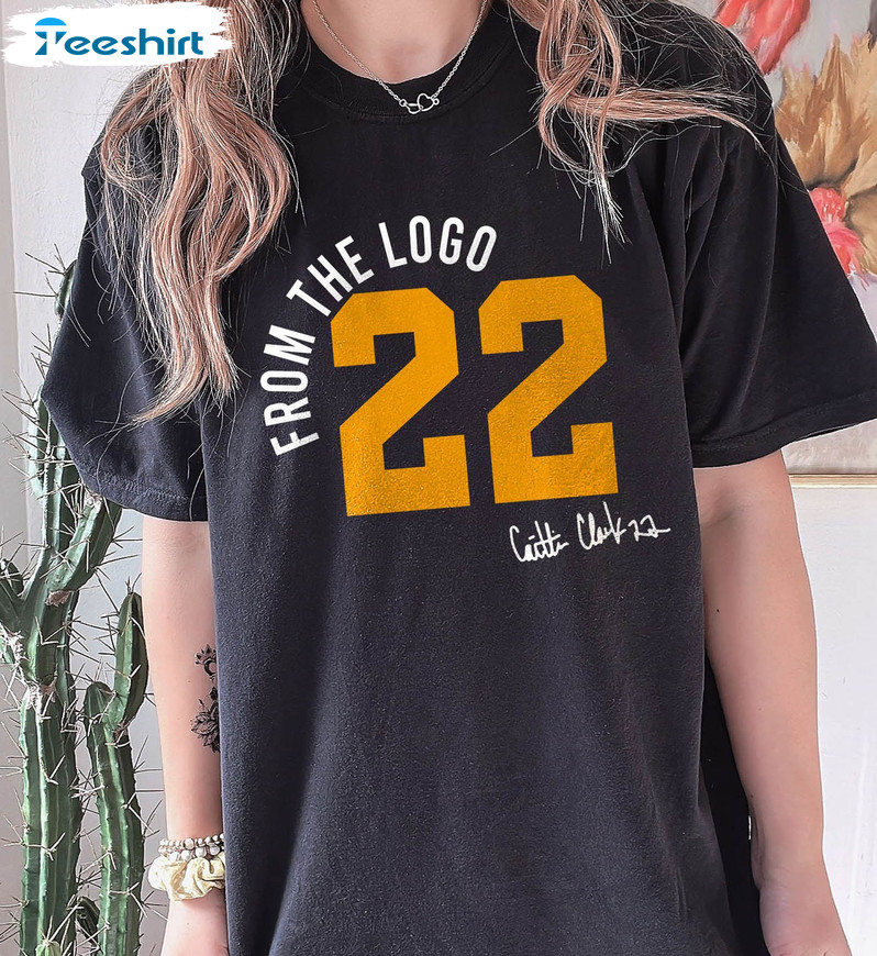 From The Logo 22 Caitlin Clark Trendy Shirt, Caitlin Clark Basketball Unisex Hoodie Long Sleeve