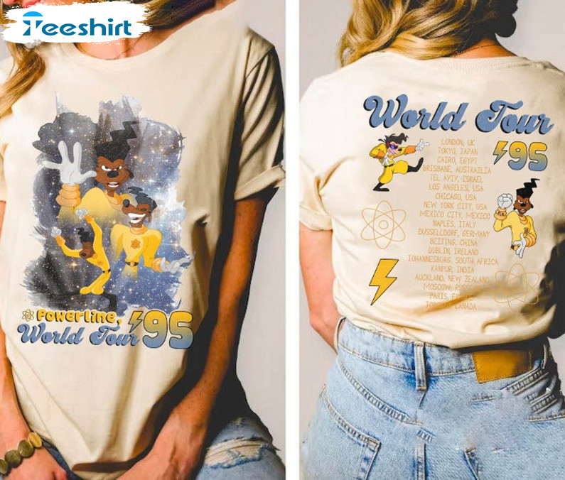 Disney Retro A Goofy Movie Powerline Stand Out Tour 94 Shirt, Magic Kingdom Unisex T-shirt Long Sleeve