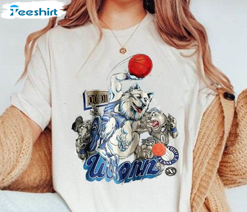 Vintage Uconn Huskies Shirt, Connecticut Huskies Short Sleeve Unisex T-shirt