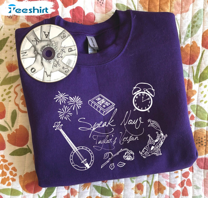 Speak Now Taylor's Version Shirt, Country Music Short Sleeve Tee Tops