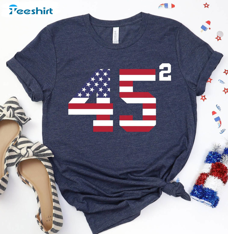 Squared Donald Trump 2024 Shirt, Conservative Republican Unisex Hoodie Tee Tops