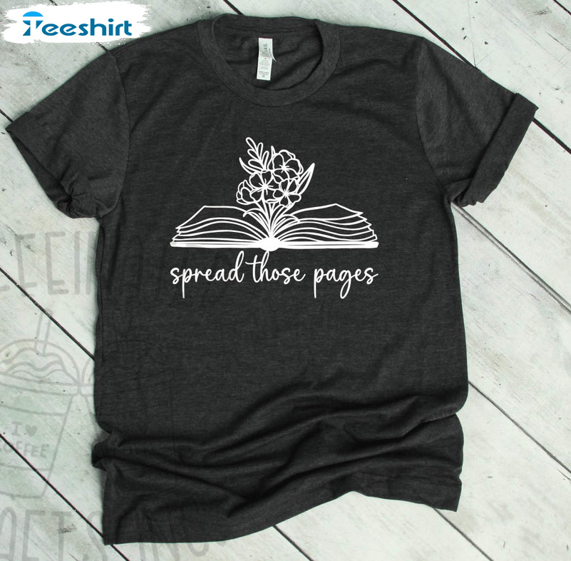 Spread Those Pages Vintage Shirt, Book Lover Unisex Hoodie Crewneck