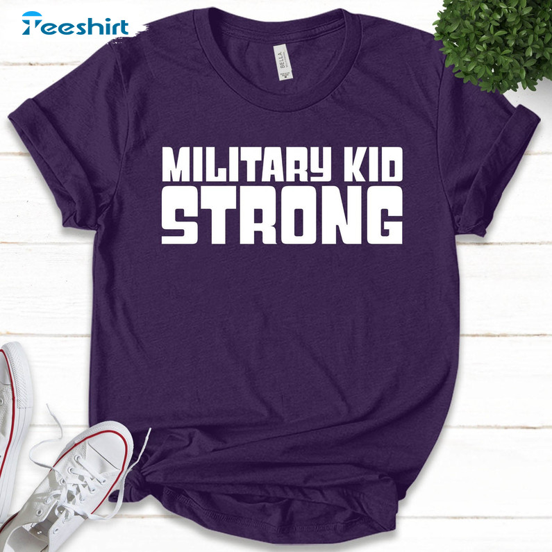 Purple Up For Military Shirt, Month Of The Military Child Sweatshirt Sweater