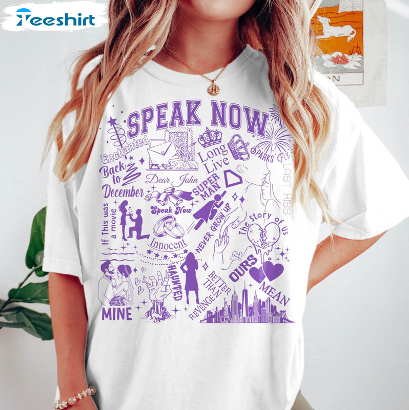 Speak Now Shirt, Drop Everything Short Sleeve Unisex T-shirt