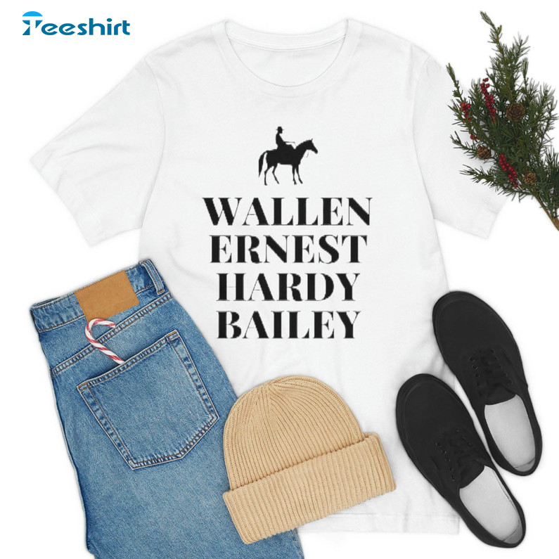 Wallen Ernest Hardy Bailey Trendy Shirt, Music Trendy Short Sleeve Long Sleeve