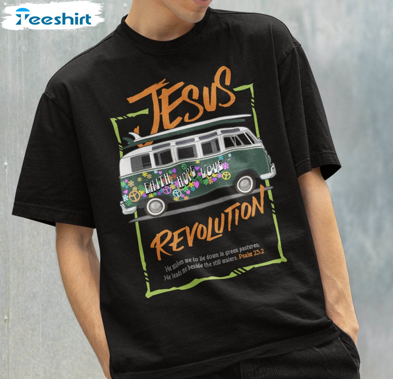 Jesus Revolution Vintage Shirt, Christian Faith Based Jesus Unisex Hoodie Crewneck