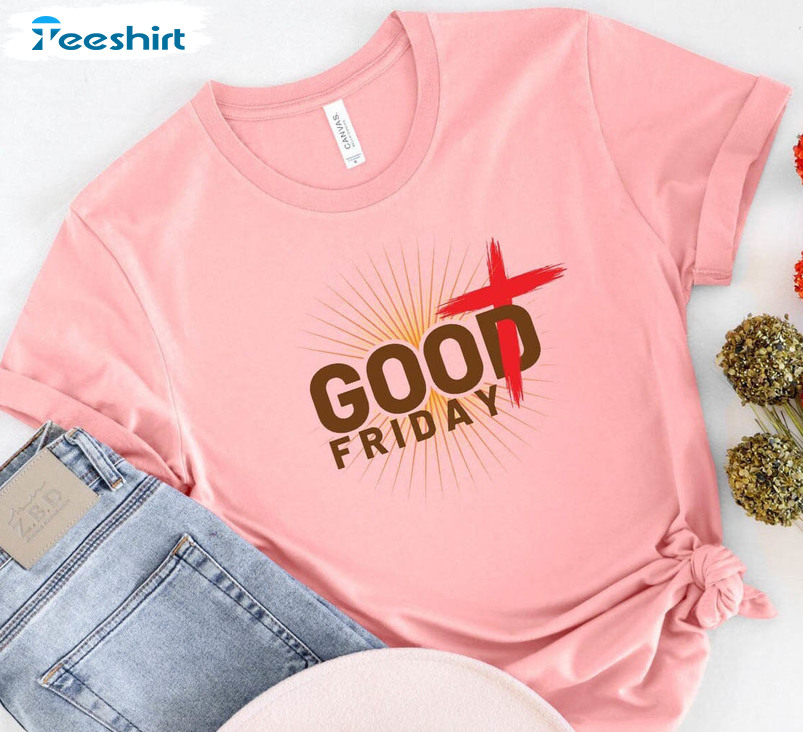 Good Friday Christian Shirt, Religious Jesus Long Sleeve Unisex Hoodie