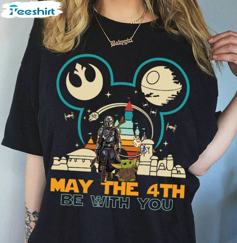 Retro Star Wars Shirt , May The Fourth Be With You Sweatshirt Short Sleeve