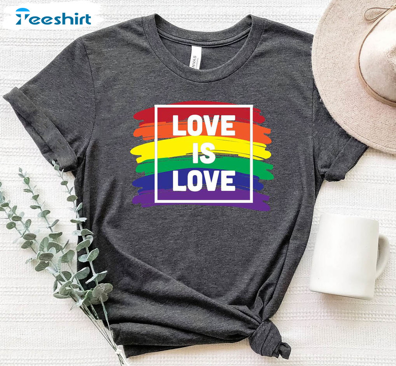 Love Is Love Lgbtq Pride Shirt, Kindness Lgbtq Support Unisex Hoodie Long Sleeve