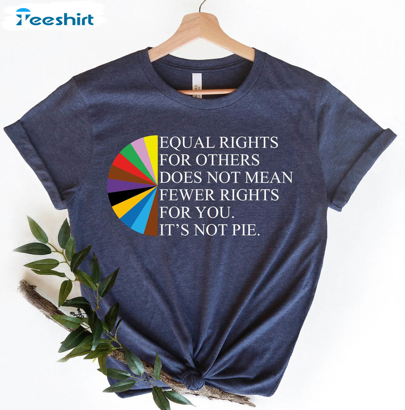 Equal Rights For Others Does Not Mean Fewer Rights For You Shirt, Lgbt Rainbow Crewneck Tee Tops