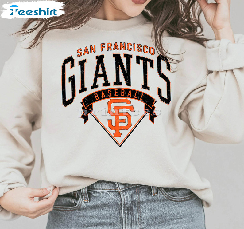 Vintage San Francisco Giants Shirt, San Francisco Baseball Tee Tops Crewneck