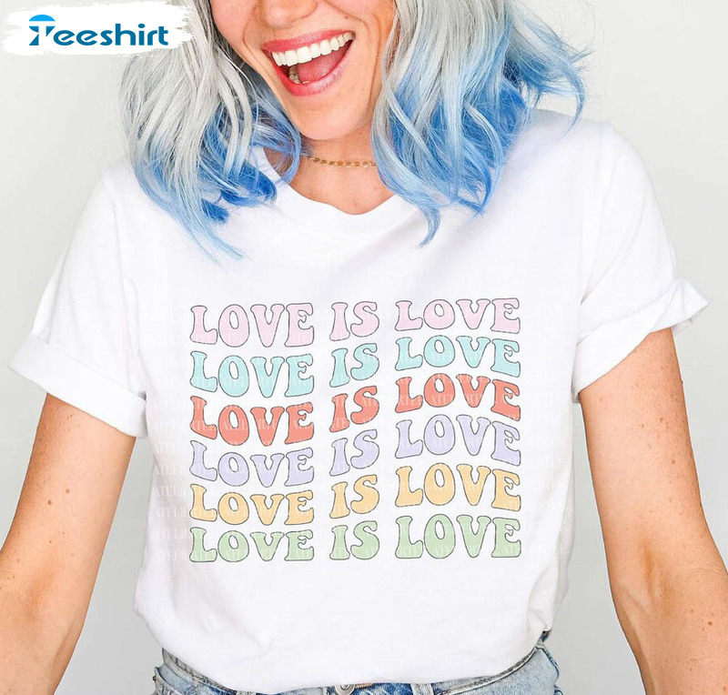 Love Is Love Vintage Shirt, Lgbqt Pride T-shirt Unisex Hoodie