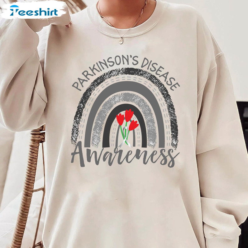 Parkinson's Disease Awareness Shirt, Parkinson Warrior Support Crewneck Unisex Hoodie