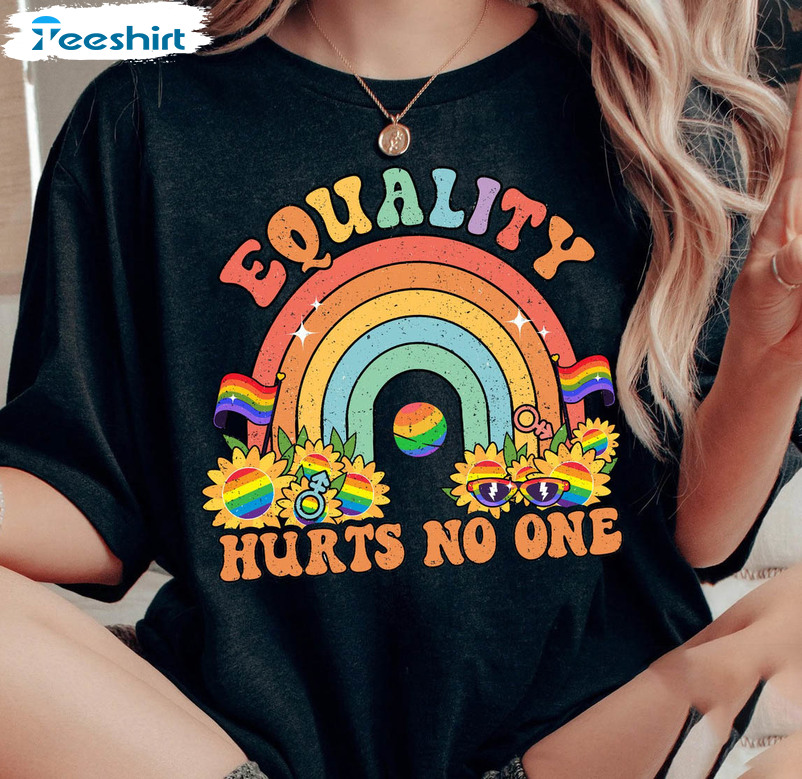 Equal Rights Vintage Shirt, Trans Rights Are Human Rights Short Sleeve Unisex Hoodie