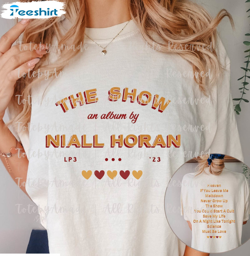 Niall Horan Shirt, The Show Album Tee Tops Short Sleeve