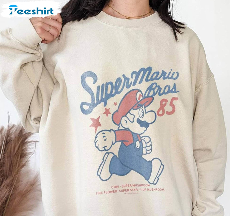 Super Mario Bros 85 Shirt, Vintage Super Mario Sweatshirt Unisex T-shirt