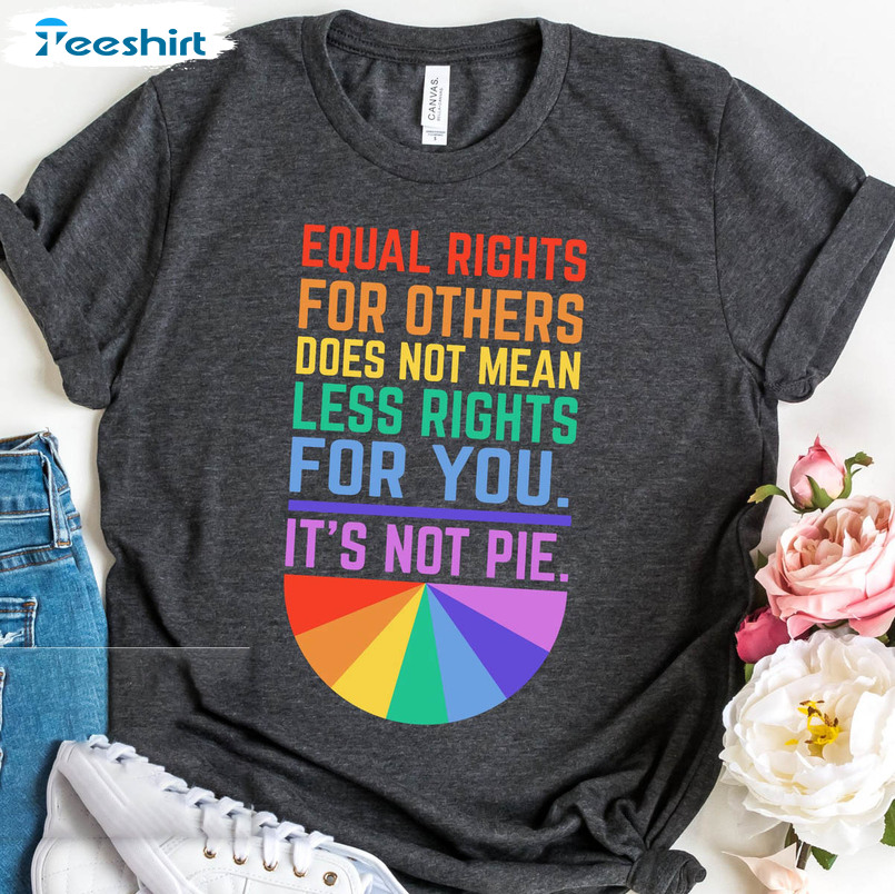 Equal Rights For Others Does Not Mean Fewer Rights Shirt, Lgbt Rainbow Sweatshirt Hoodie