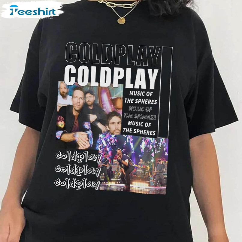 2023 Coldplay World Tour Shirt, Music Of The Spheres Tour 2023 Short Sleeve Unisex T-shirt