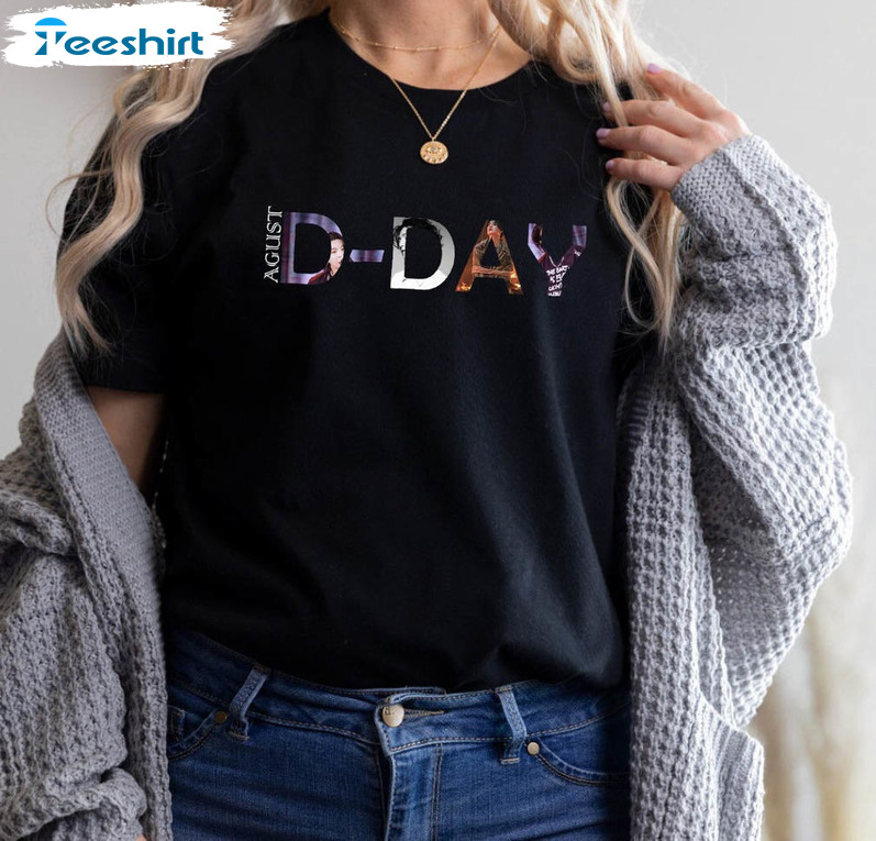 Agust D D Day World Tour Shirt, Trendy D-day Suga Tour Sweatshirt Short Sleeve