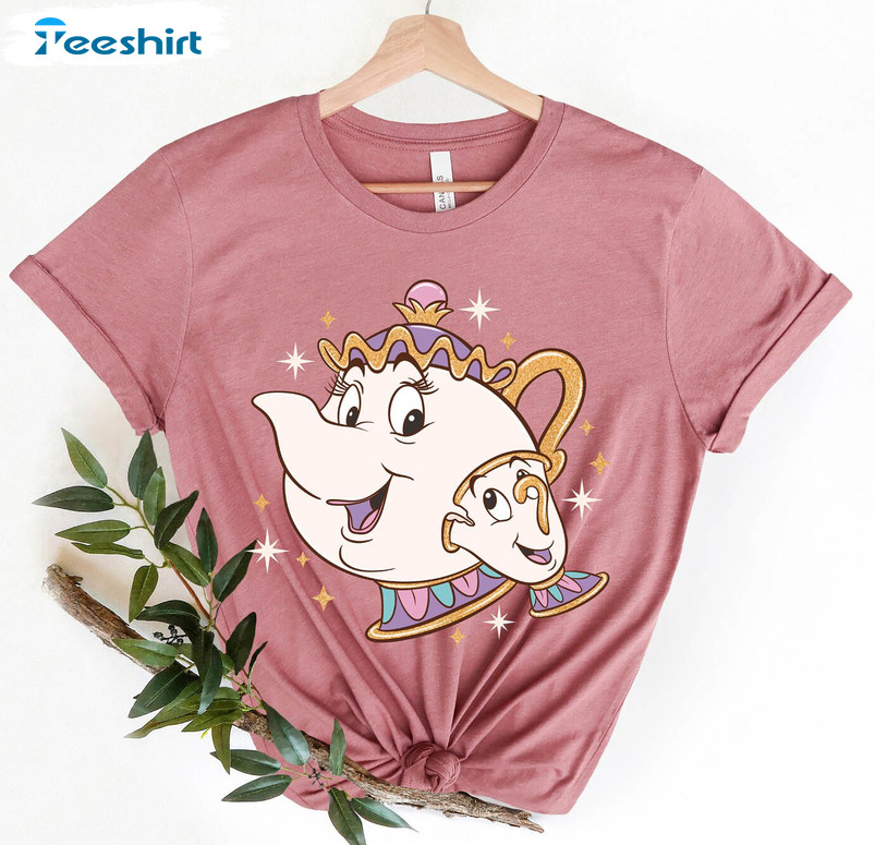 Mrs Potts Shirt, Disney Beauty And The Beast Unisex T-shirt Short Sleeve