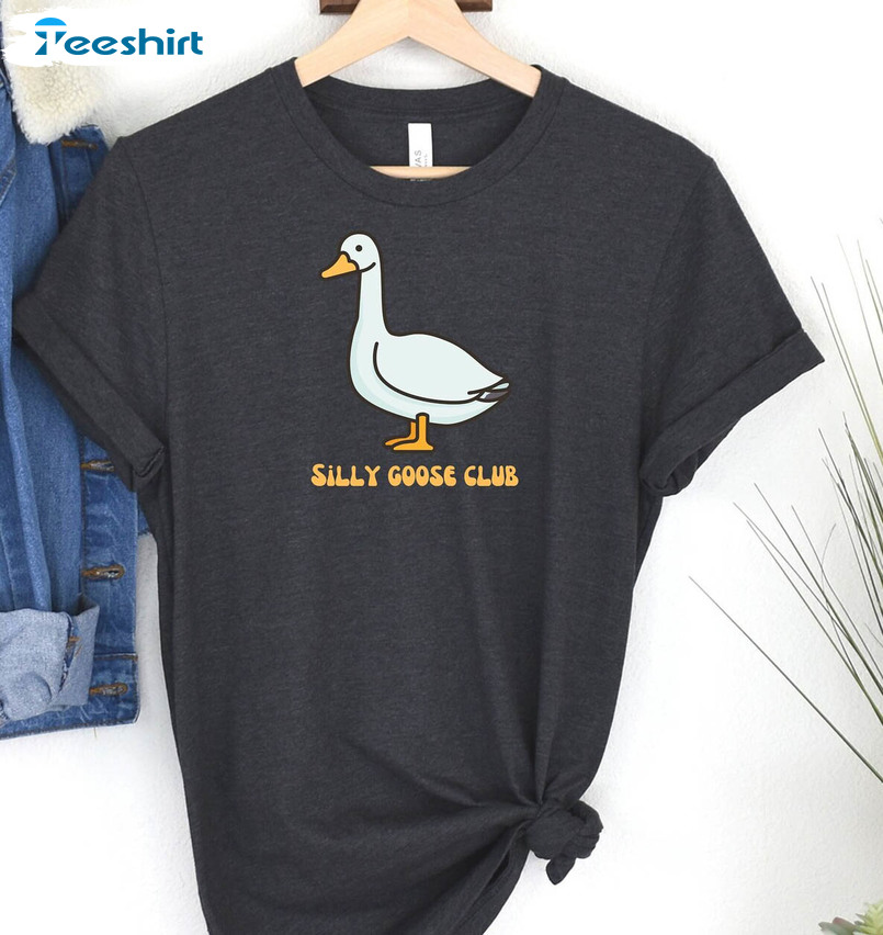 Silly Goose Club Cute Shirt, Vintage Goose Unisex T-shirt Unisex Hoodie