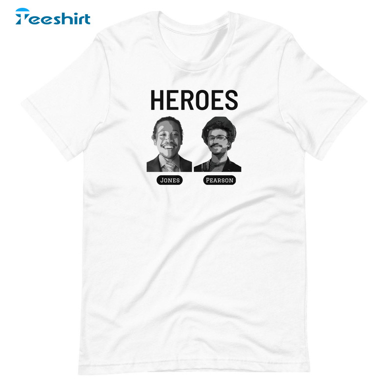 Justin Jones Justin Pearson Heroes Shirt, Gun Violence Short Sleeve Unisex Hoodie