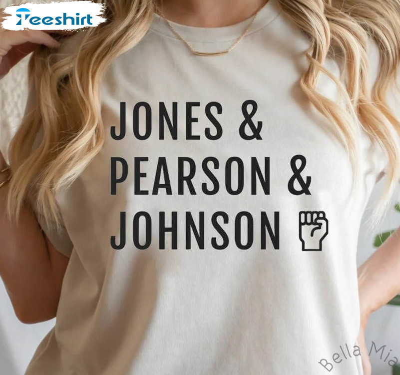 Jones Pearson Johnson Shirt, Tennessee Three Trendy Unisex Hoodie Short Sleeve