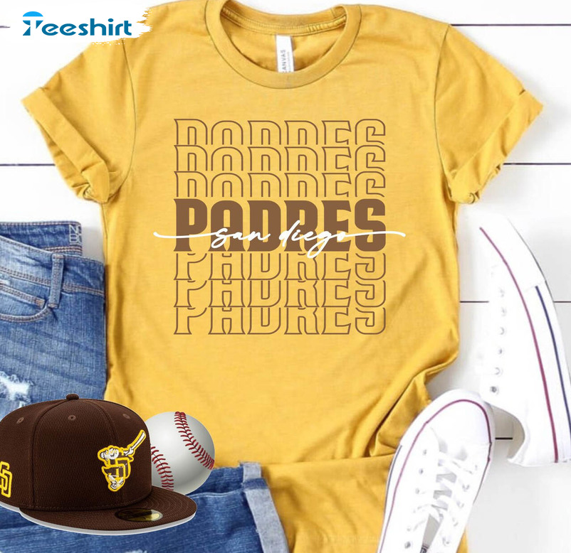 Padres Baseball Trendy Shirt, San Diego Padres Short Sleeve Sweatshirt