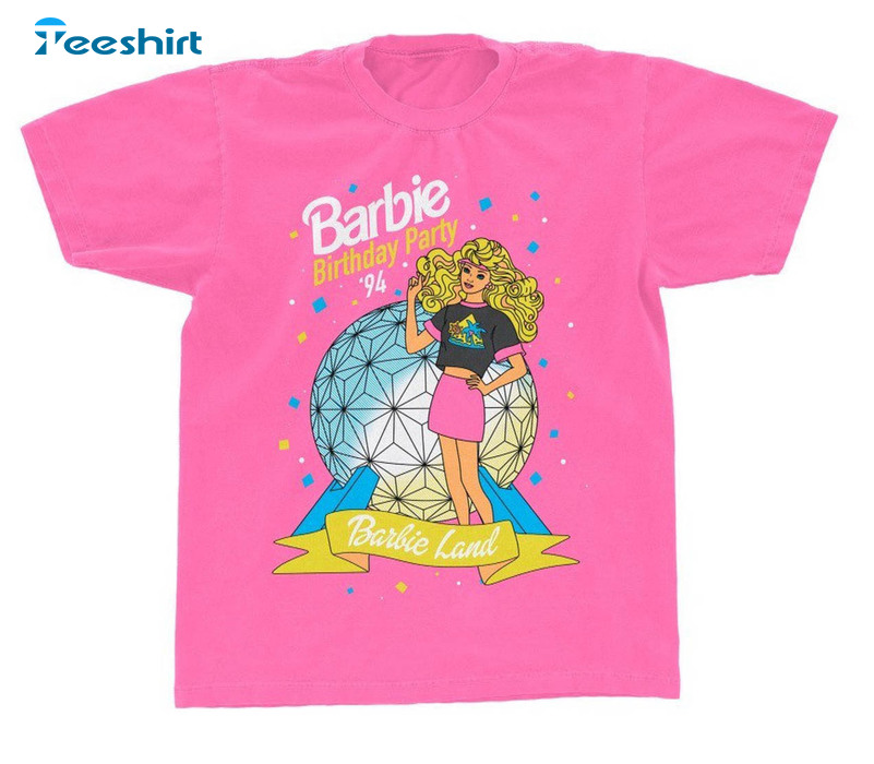 Barbie Birthday Party Shirt, Cute Short Sleeve Unisex T-shirt