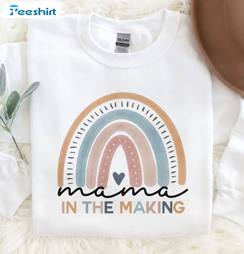 Expecting Mom Sweatshirt, Mama In The Making Short Sleeve Sweatshirt