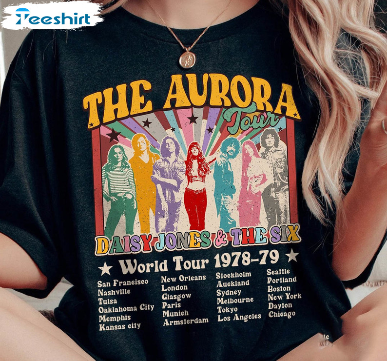 Retro The Aurora Tour 1978 79 Shirt, Aurora World Tour 2023 Unisex T-shirt Crewneck