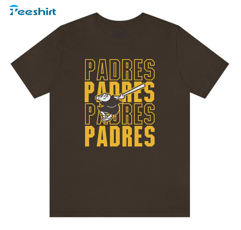 Swinging Friar Padres Baseball Shirt, Game Day Tee Tops Crewneck