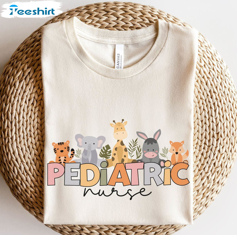 Pediatric Nurse Trendy Shirt, Funny Nurse Crew Unisex T-shirt Hoodie