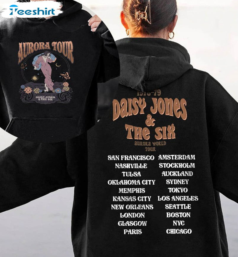Daisy Jones And The Six Aurora Shirt, Aurora World Tour Crewneck Unisex T-shirt