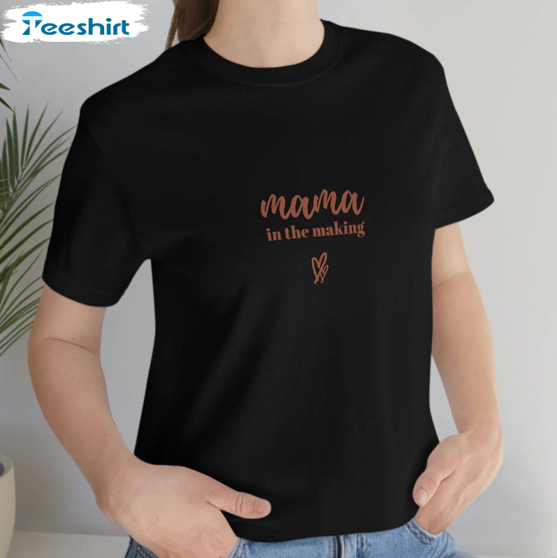 Mama In The Making Shirt, Trendy Mothers Day Sweatshirt Unisex Hoodie