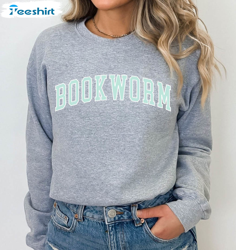 Bookworm Sweatshirt, Book Lover Sweater Short Sleeve