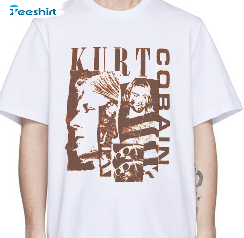 Kurt Cobain Shirt , Vintage Portrait Unisex T-shirt Short Sleeve