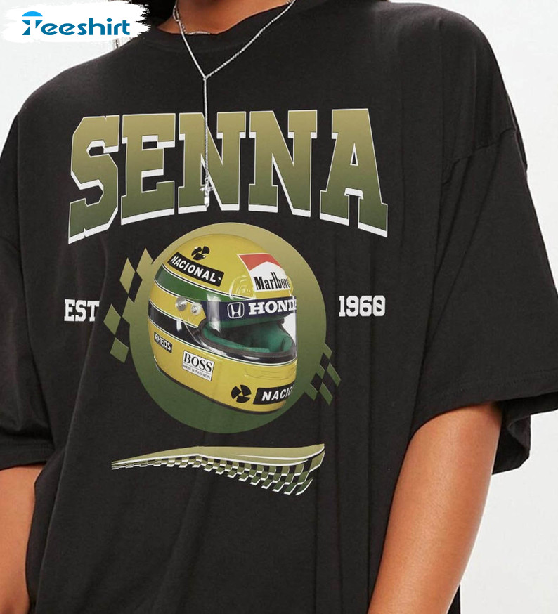 Ayrton Senna V1 Shirt , Vintage Racing Short Sleeve Unisex T-shirt